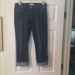 White House Black Market Blue Cropped Ankle Jeans
